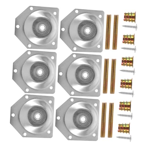 CIYODO 6 Sätze Möbelerhöhungen Set Verstellbare Tischbeine für Sofa Bett und Stuhl Verbindungsscheiben für Einfache Montage und Kompatibilität von CIYODO
