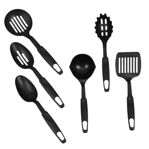 CIYODO 6 Stück Hitzebeständiges Nylon Küchenutensilien Set mit Kochlöffel und Schaufel Robust Spülmaschinenfest Langlebig für Beschichtetes Kochgeschirr und Tägliche Küchenarbeit CIYODO 6 Stück Hitzebeständiges Nylon Küchenutensilien Set mit Kochlöffel und Schaufel Robust Spülmaschinenfest Langlebig für Beschichtetes Kochgeschirr und Tägliche Küchenarbeit von CIYODO