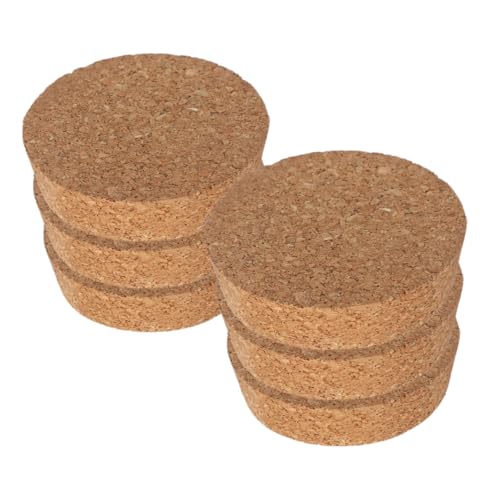 CIYODO 6 Stück Micro Landscape Glasflaschen Korkstopfen Konische Holzverschlüsse für Hydroponik Vasen Langlebige Korkdeckel für Glasbehälter gegen Wasserverdunstung von CIYODO