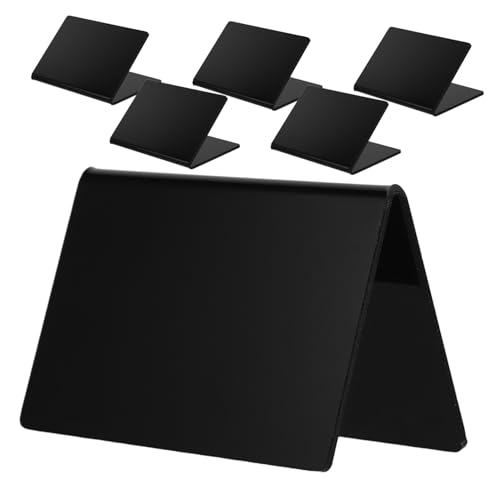 CIYODO 6 Stück Teiliges Kleine Acryl Schilder mit Wiederbeschreibbarer Kreidetafel Oberfläche Dickes Material Platzsparend für Buffet Bäckerei Hochzeitstisch und Partydekoration von CIYODO