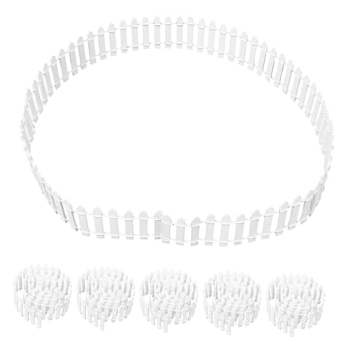 CIYODO 6 Stück Weißer Miniaturzaun Flexibler Kleiner Holzzaun für Bonsai Feengarten Puppenhaus DIY Dekoration Platzsparend Anpassbar für Micro Gartengestaltung CIYODO 6 Stück Weißer Miniaturzaun Flexibler Kleiner Holzzaun für Bonsai Feengarten Puppenhaus DIY Dekoration Platzsparend Anpassbar für Micro Gartengestaltung von CIYODO