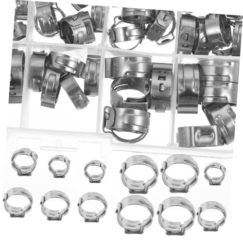 CIYODO 70 Stück Teiliges Edelstahl Crimp-ring Schlauchschellen Sortiment mit Langlebige Schlauchbinder für Rohrbefestigung und Pex Schlauchmontage Korrosionsbeständig CIYODO 70 Stück Teiliges Edelstahl Crimp-ring Schlauchschellen Sortiment mit Langlebige Schlauchbinder für Rohrbefestigung und Pex Schlauchmontage Korrosionsbeständig von CIYODO