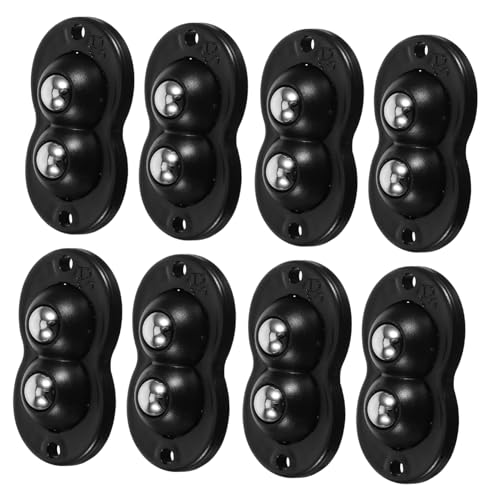 CIYODO 8 Stück Selbstklebende Mini kugelrollen Doppelte Stahlkugeln Schwenkbare für Küchenkleingeräte Möbel und Aufbewahrungsboxen Einfache Montage Geräuscharm Langlebig von CIYODO