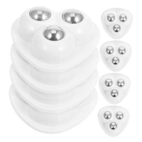 CIYODO 8 Stück Teiliges Selbstklebende Universalrollen aus Edelstahl und Kunststoff Schwenkbare mit Hoher Tragkraft für Mülleimer Aufbewahrungsboxen und Haushaltsgeräte von CIYODO