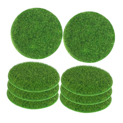 CIYODO 8Stücke Künstliche Grasmatte DIY Simulation Moos für Feengärten Puppenhäuser und Dekoration Pflegeleichte Rasenfläche für Projekte von CIYODO