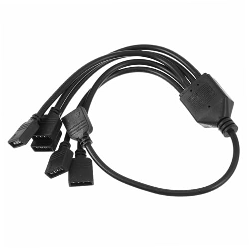 CIYODO RGB Splitter Verlängerungskabel 12v 4-polig 1 Bis 5 Led Streifen Anschluss Argb Computerzubehör Splitterkabel Für RGB Lüfter Flexibles Led Verbindungskabel Für von CIYODO