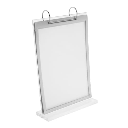 CIYODO Acryl Tischständer mit Flip mechanismus Transparenter Menühalter Platzsparendes Design für Restaurant Tischaufsteller Vielseitiger Werbeständer für Menüs und Tischschilder von CIYODO