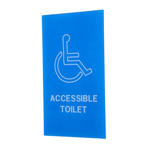 CIYODO Acryl Toilettenschild für Behinderte Wc Zeichen Barrierefreies Badezimmer Schild Sichtbar Langlebig Praktisches Behindertentoilette Hinweisschild von CIYODO