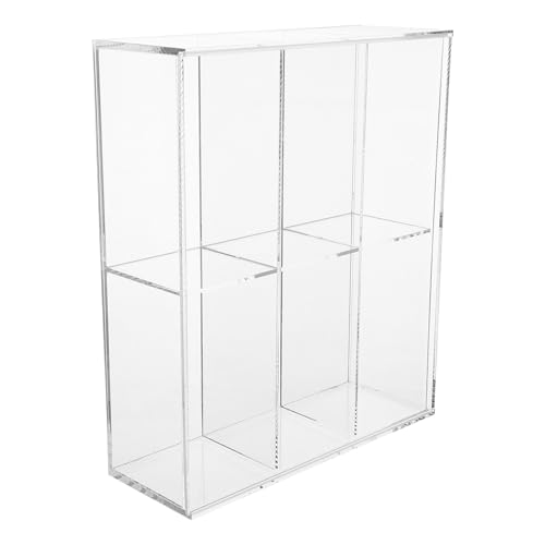 CIYODO Acryl-Vitrine: Durchsichtiger Display-Box-Ständer mit Trennwänden, kleine Vitrine für Sammlungen, Mini-Actionfiguren, Sammlerstücke von CIYODO