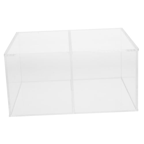 CIYODO Aquarium Desktop Kleines Rechteckiges Aquarium mit Fächern Transparent Multifunktionaler Betta Fisch und Garnelenbehälter Feines Design für Wohnzimmer und Büro von CIYODO