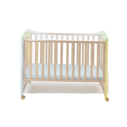 CIYODO Babynetz für Kinderbett Atmungsaktives Polyester Moskitonetz Einfach Aufzuspannen Schützendes Bettzelt für Junge Mädchen Insektenschutz für Bessere Schlafqualität Weiß von CIYODO
