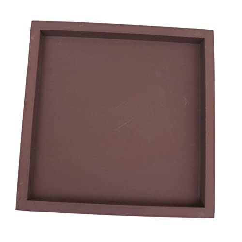 CIYODO Topfteller Quadratisch Dickes Tablett Aus Kunststoff Pflanzentablett Gartentablett rutschfeste Unterseite Auslaufsicher Für Innenbereich Und Balkon von CIYODO