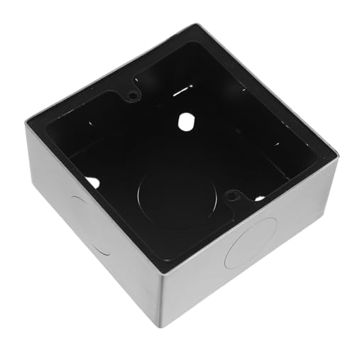 CIYODO Edelstahl Aufputz Steckdosenbox Wasserdichtes Gehäuse mit Polierten Kanten für Küche Bad Hohe Feuchtigkeitsbeständigkeit und Standardkompatibilität für Aufputz Steckdosen und von CIYODO