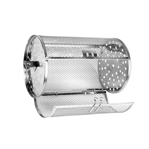 CIYODO Edelstahl Drehroster Trommel mit Beweglicher Tür Gleichmäßiges Rösten für Kaffee Nüsse BBQ Kapazität Langlebiger Grillkorb für Backofen und Rotisserie CIYODO Edelstahl Drehroster Trommel mit Beweglicher Tür Gleichmäßiges Rösten für Kaffee Nüsse BBQ Kapazität Langlebiger Grillkorb für Backofen und Rotisserie von CIYODO