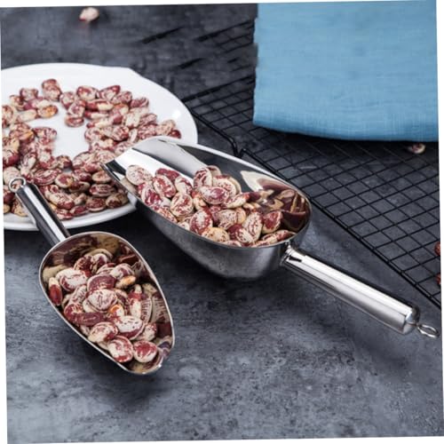 CIYODO Edelstahl Eisschaufel Mehrzweck Eiswürfel Portionierer Kaffeebohnen Schaufel Getreide Schaufel Robust Rostfrei Ergonomisch für Küche Bar Buffet von CIYODO