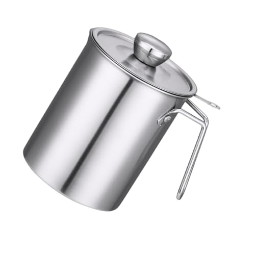 CIYODO Edelstahl Fettbehälter mit Feinem Sieb Ölfilter Ölabscheider Küchenbehälter zum Auffangen und Filtern von Speiseöl Abnehmbarer Siebeinsatz Leicht zu Reinigen für Ölaufbewahrung CIYODO Edelstahl Fettbehälter mit Feinem Sieb Ölfilter Ölabscheider Küchenbehälter zum Auffangen und Filtern von Speiseöl Abnehmbarer Siebeinsatz Leicht zu Reinigen für Ölaufbewahrung von CIYODO