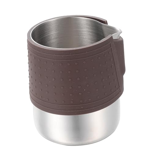 CIYODO Edelstahl Milchaufschäumer Kännchen mit Silikonschutz Hitzebeständig Leicht Tragbar für Latte Art Kaffeezubereitung Zuhause Vielseitig für Milch Kaffee Smoothies Geeignet CIYODO Edelstahl Milchaufschäumer Kännchen mit Silikonschutz Hitzebeständig Leicht Tragbar für Latte Art Kaffeezubereitung Zuhause Vielseitig für Milch Kaffee Smoothies Geeignet von CIYODO