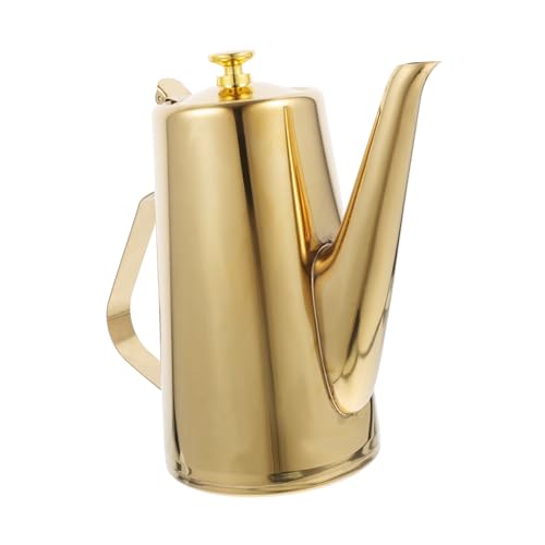 CIYODO Edelstahl Ölspender mit Deckel Großer Haushaltsölflasche für Küche und Restaurant Langlebiger Griff Hitzebeständig mit Langem Ausguss zur Bequemen Dosierung und Staubschutz CIYODO Edelstahl Ölspender mit Deckel Großer Haushaltsölflasche für Küche und Restaurant Langlebiger Griff Hitzebeständig mit Langem Ausguss zur Bequemen Dosierung und Staubschutz von CIYODO