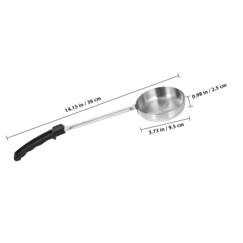 CIYODO Edelstahl Saucenlöffel mit Flachem Boden Portionierlöffel für Ketchup und Pizza Robustes Küchenzubehör für Gleichmäßiges Verteilen von Soßen und Vielseitiges Servieren von CIYODO