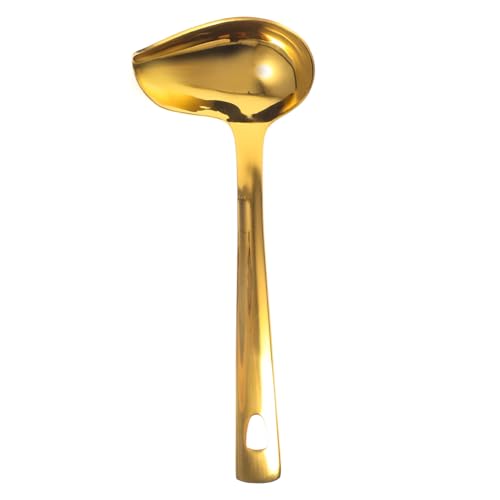 CIYODO Edelstahl Soßenlöffel mit Ausgießer Kleiner Sauce Schöpflöffel Langlebig Rostfrei Komfortabler Griff Spülmaschinenfest für Steak Sauce und Küchenzubehör von CIYODO