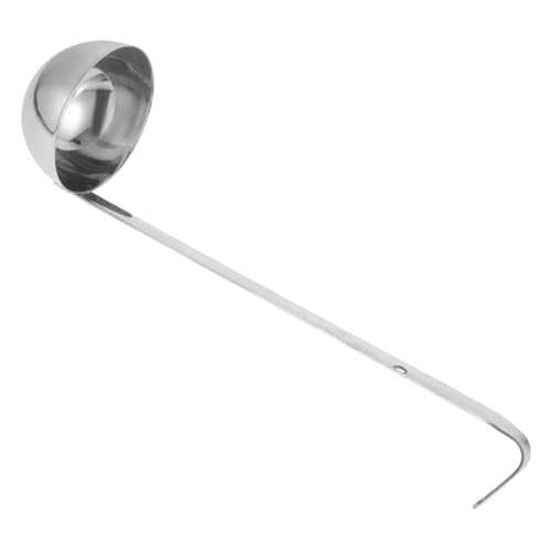 CIYODO Edelstahl Suppenkelle mit Ergonomischem Hakengriff Scharf Verarbeitet Multifunktionaler Schöpflöffel für Familie Hotel und Restaurant Leicht zu Reinigen und Sicher im Gebrauch von CIYODO