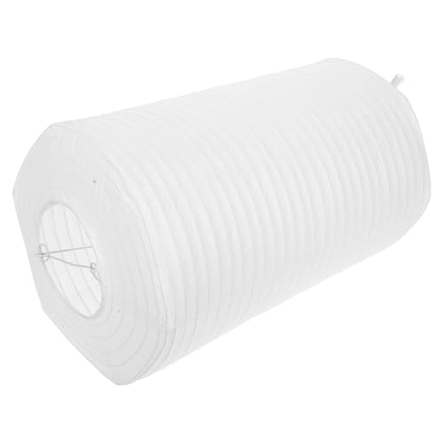 CIYODO Faltbare Papierlampe Laternendekor Laterne aus Papier Faltbarer Lampenschirm aus Papier Kleine Papierlampe Papier Laternen Dekorative Tischlampe Schreibtischlampe Weiß von CIYODO