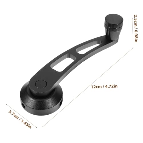 CIYODO Fensterkurbel aus Aluminiumlegierung Langlebiger Einfacher Einbau Schwarz Fensterkurbelgriff für Manuelle Autofenster Ersatzgriff für Fensterkurbel Robuste Kurbel für Autofenster von CIYODO