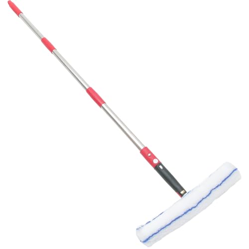 CIYODO Fensterreinigungsset mit Ergonomischem Griff Ausziehbar Inkl Mikrofaser schwamm und Rostfreiem Edelstahl wischer Vielseitig für Dusche Auto und Fenster Leicht und Langlebig von CIYODO