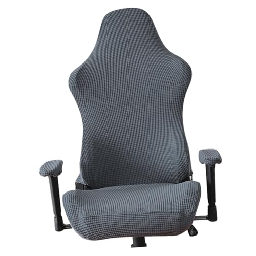 CIYODO Gaming Chair Cover Schutzbezug mit Reißverschluss und Schnalle Abnehmbar Anti rutschfest Waschbar Elastisch für Computerstuhl und Gaming Stuhl Tiefgrau Home Office und CIYODO Gaming Chair Cover Schutzbezug mit Reißverschluss und Schnalle Abnehmbar Anti rutschfest Waschbar Elastisch für Computerstuhl und Gaming Stuhl Tiefgrau Home Office und von CIYODO