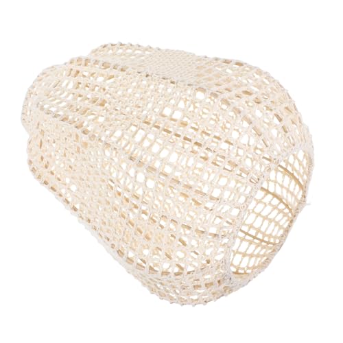 CIYODO Gewebter Baumwolllampenschirm im Boho Stil Handgefertigter Rattanschirm für Pendelleuchten Tischlampen und Stehlampen für Wohnzimmer Schlafzimmer und Beige von CIYODO