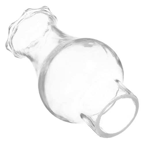 CIYODO Glaslampenschirm Öllampe Vintage Blumenform Dickes Glas Robust Ersatzglas Petroleumlampe Klassisch für Innen und Außen Beleuchtung von CIYODO