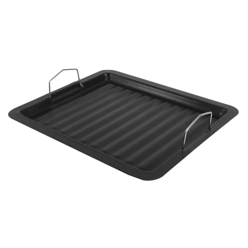 CIYODO Grillpfanne aus Hochwertigem Antihaftbeschichtet Hitzebeständig und Langlebig Vielseitig für Outdoor barbecue und Indoor kochen für Steak Gemüse und Fisch Schwarz CIYODO Grillpfanne aus Hochwertigem Antihaftbeschichtet Hitzebeständig und Langlebig Vielseitig für Outdoor barbecue und Indoor kochen für Steak Gemüse und Fisch Schwarz von CIYODO