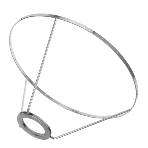 CIYODO Hängelampe mit Muschelrahmen Metall Lampenhalter für Diy Lampenschirme Einsetzbar für Wohnräume und Gewerbe Design mit Löchern Durchmesser Höhe Silberfarben CIYODO Hängelampe mit Muschelrahmen Metall Lampenhalter für Diy Lampenschirme Einsetzbar für Wohnräume und Gewerbe Design mit Löchern Durchmesser Höhe Silberfarben von CIYODO