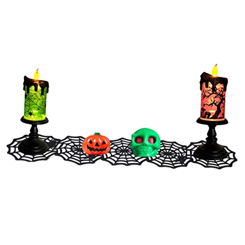 CIYODO Halloween Tischläufer aus Schwarzem Vliesstoff Spinnennetz Design Gruselige Tischdekoration für Party Bar Restaurant und Zuhause Langlebig Einfach zu Dekorieren CIYODO Halloween Tischläufer aus Schwarzem Vliesstoff Spinnennetz Design Gruselige Tischdekoration für Party Bar Restaurant und Zuhause Langlebig Einfach zu Dekorieren von CIYODO