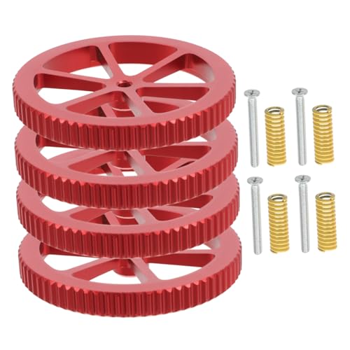 CIYODO Hand Twist Nivelliermutter Drucker Kompressionsfedern und Schrauben Metall DIY Plattform Einstellknöpfe Rot für Präzises Heizbett Nivellieren und Druckerbett Ausrichtung CIYODO Hand Twist Nivelliermutter Drucker Kompressionsfedern und Schrauben Metall DIY Plattform Einstellknöpfe Rot für Präzises Heizbett Nivellieren und Druckerbett Ausrichtung von CIYODO