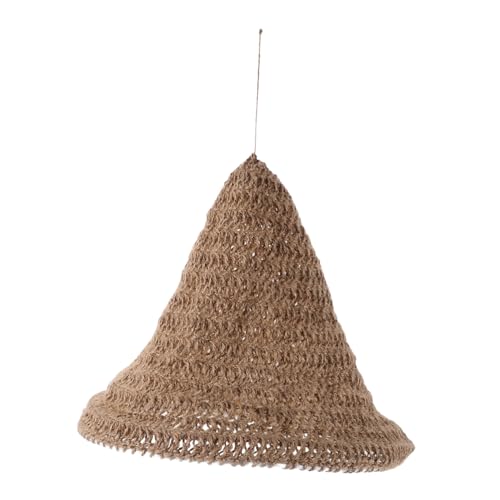 CIYODO Handgefertigter Boho Lampenschirm aus Baumwoll-hanfseil Handgewebte Deckenleuchte Rustikales Design Höhenverstellbar Vintage Hängelampe für Schlafzimmer und Wohnzimmer CIYODO Handgefertigter Boho Lampenschirm aus Baumwoll-hanfseil Handgewebte Deckenleuchte Rustikales Design Höhenverstellbar Vintage Hängelampe für Schlafzimmer und Wohnzimmer von CIYODO