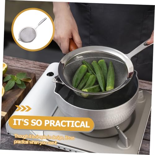 CIYODO Handliches Mehlsieb aus Edelstahl Langlebig und Bruchfest Feines Maschensieb für Backzutaten Leicht und Kompakt Praktisches Küchensieb als Vielseitiges Haushaltszubehör von CIYODO