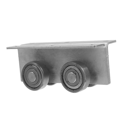 CIYODO Heavy Duty Edelstahl Schiebetürrollen Trolley Montage mit Kugellager Verzinkte Pulley für Terrassen- Fenster- Schrank Scheunentüren Geräuscharm Witterungsbeständig Passend Silber von CIYODO