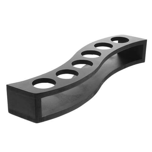 CIYODO Holz Cup Storage Holder S Förmiger Cocktailglashalter mit Löchern Praktisches Trockengestell für Weingläser Alltagstauglich Robust und Einfach zu Verwalten von CIYODO