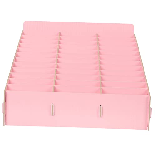 CIYODO Holz Desktop Aufbewahrungsbox mit Fächern Multifunktionaler Smartphone Halter Organizer für Schreibtisch und Klassenzimmer Rustikales Design zur Büro und Schulorganisation von CIYODO