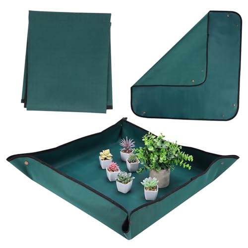 CIYODO Indoor Umtopfmatte Langlebigem mit Rutschfester Unterseite und Leicht zu Verstauen Vielseitige Gartenarbeitsmatte für Umtopfen Pflanzenpflege und Sukkulenten Dunkelgrün CIYODO Indoor Umtopfmatte Langlebigem mit Rutschfester Unterseite und Leicht zu Verstauen Vielseitige Gartenarbeitsmatte für Umtopfen Pflanzenpflege und Sukkulenten Dunkelgrün von CIYODO