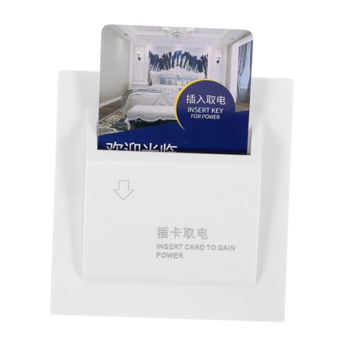 CIYODO Kartenschalter mit Zeitverzögerung Dreipoliges Weißes Wandpanel Card Controlled Switch für Hotels und Gästehäuser Energiesparender Strom Controller mit Automatischer Abschaltung von CIYODO