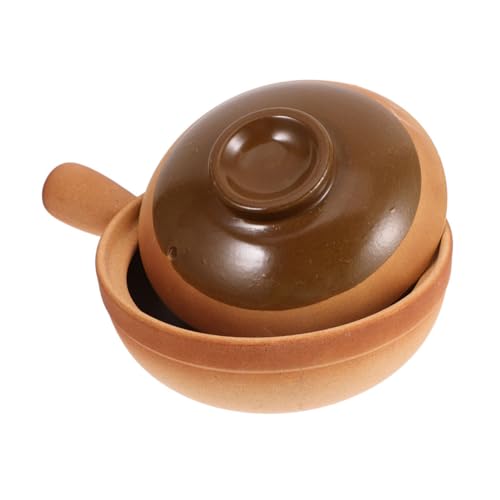 CIYODO Keramiktopf Ton Clay Pot Vielseitig für Kochen Stewing Braten Familienessen Outdoor Geeignet mit Deckel Gesundes Material Robust und Tragbar CIYODO Keramiktopf Ton Clay Pot Vielseitig für Kochen Stewing Braten Familienessen Outdoor Geeignet mit Deckel Gesundes Material Robust und Tragbar von CIYODO