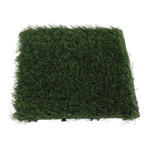 CIYODO Kunstgras Teppichfliesen für Terrasse und Garten Realistische Langlebige Wiederverwendbare Rasenfliesen Flexibel Konfigurierbar Tragbar für Innen und Außenbereich von CIYODO