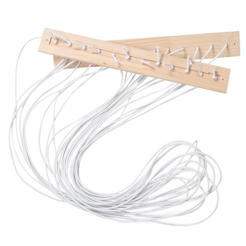 CIYODO Kuscheltier Aufbewahrung aus Holz Hängendes Organizer Regal für Stofftiere Anpassbare Aufhängung für Kinderzimmer Spielzimmer Schlafzimmer Beige von CIYODO