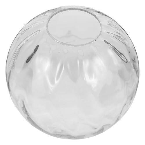 CIYODO Lampenschirm Ersatz Klar Transparenter Runder Kugelschirm Ømm für Deckenleuchte Tischlampe Kronleuchter Langlebig Vielseitig Einsetzbar von CIYODO