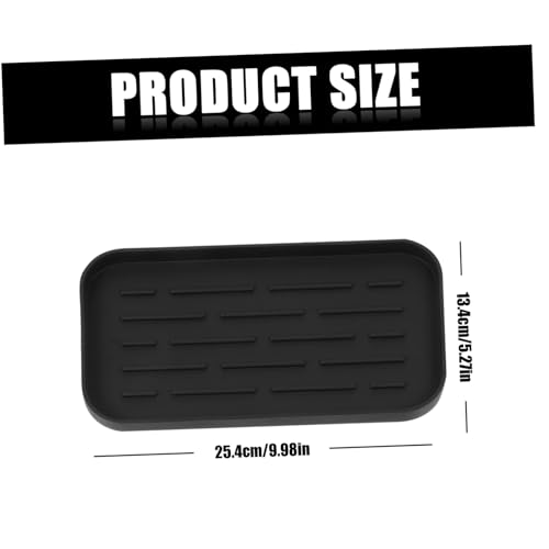 CIYODO Lebensmittelechtes Silikon Abtropfmatte Küchenspüle Organizer Schwammhalter Rutschfest Drainagepad für Geschirr Obst Gemüse Trocken Schwarz Multifunktionale Spülbecken Schutzmatte CIYODO Lebensmittelechtes Silikon Abtropfmatte Küchenspüle Organizer Schwammhalter Rutschfest Drainagepad für Geschirr Obst Gemüse Trocken Schwarz Multifunktionale Spülbecken Schutzmatte von CIYODO