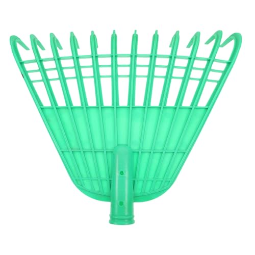 CIYODO Leichter Gartenrechen Laubrechen Grasrechen für Unkrautentfernung und Laub Fegen Ergonomischer Gartenhelfer Grün für Outdoor Gartenarbeit und Landwirtschaft von CIYODO