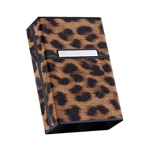 CIYODO Leopard Muster Zigarettenbox Schutzhülle Tragbar Robust Kreativ Leicht Öffnend Schutz Für Tabakpackung Outdoor Gebrauch von CIYODO