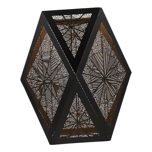 CIYODO Metall Lampenschirm Industrial Stil Schwarzes Metall mit Hohl Spider Web Design für Tisch Steh Pendelleuchten Effiziente Wärmeableitung und Langlebigkeit von CIYODO